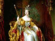 George Hayter State portrait of Queen Victoria oil painting